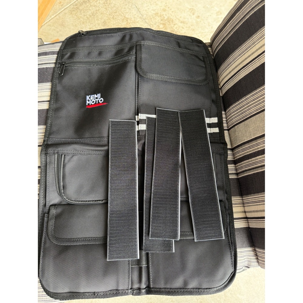 Kemimoto UTV Door Bag Storage Organizer Black Ballistic Nylon Universal Off-Road